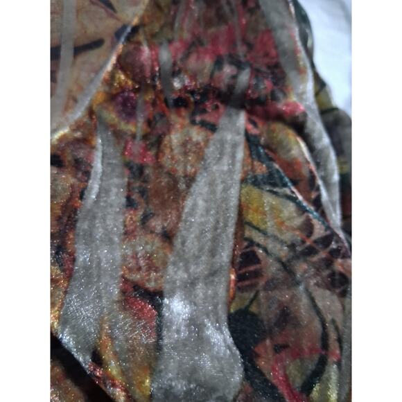 Y2K Vintage  Apt 9 Velvet Burnout Womens size 1X Babydoll Embellished Whimsy Top - Picture 12 of 16